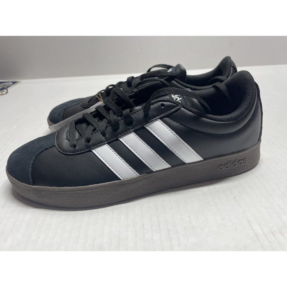 adidas VL Court Base Core Black Cloud White Core Black ID3715 Men's Size 8